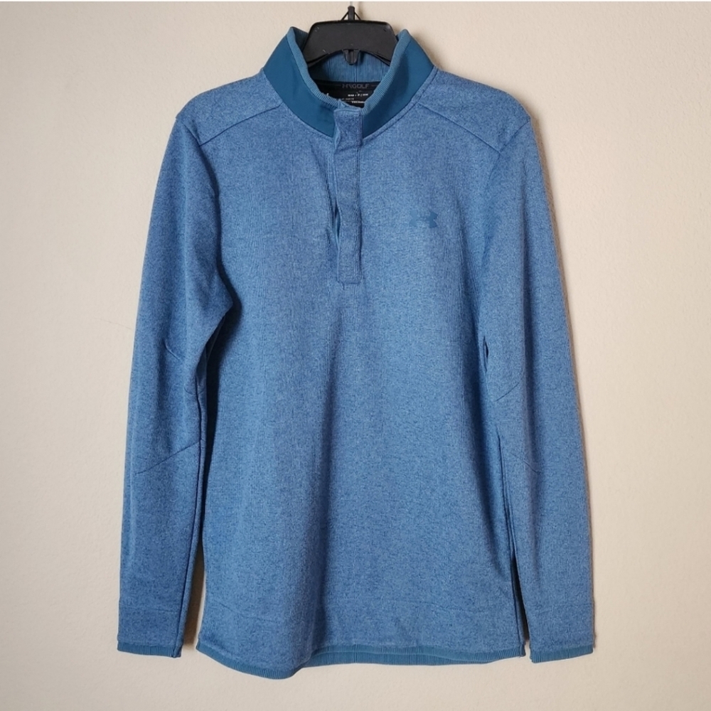 Mens Under Armour Storm Sweater Fleece Snap Mock (size Small) - Picture 5 of 12